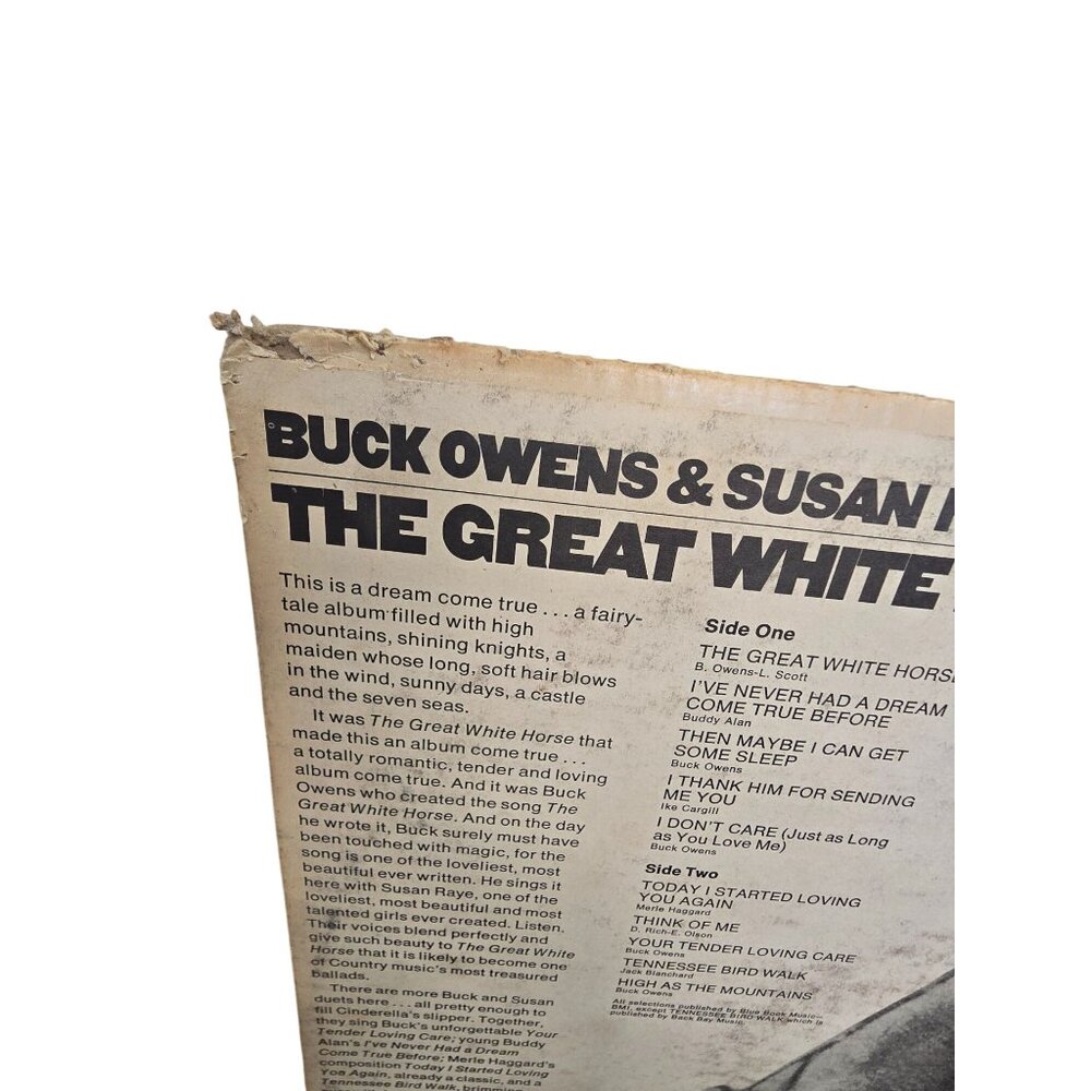 Buck Owens & Susan Raye "The Great White Horse" Vinyl LP Album ST-558 - Picture 4 of 7